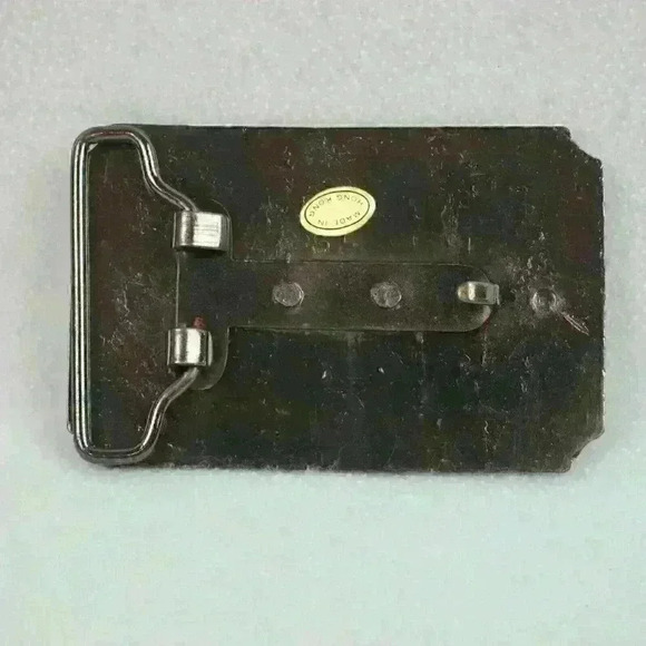 Vintage Belt Buckle Wells Fargo & Company 1852 Metal Western Style Horse Coach - Picture 10 of 12